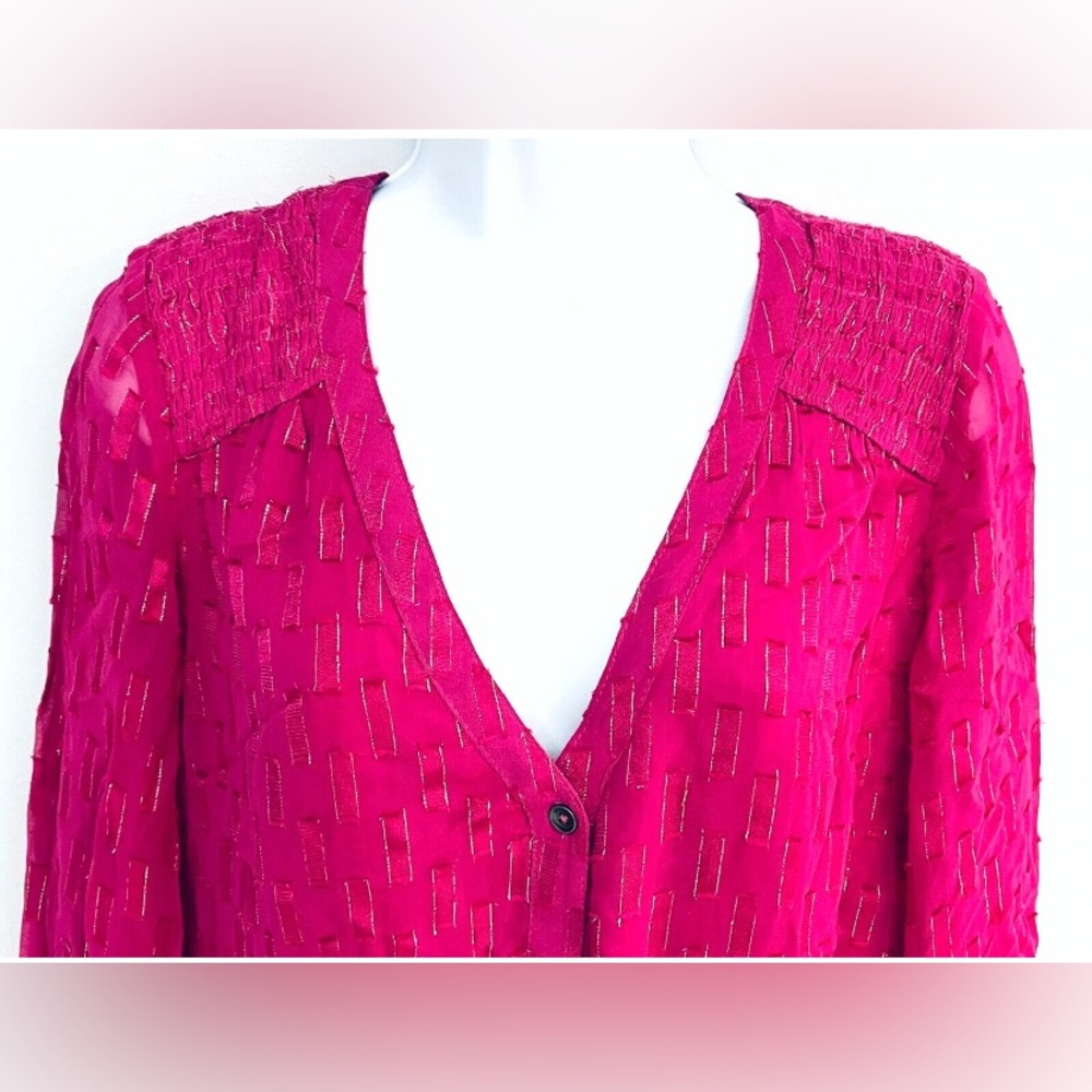 Anthropologie Smocked Maxi Dress size M in pristine condition - Picture 7 of 16